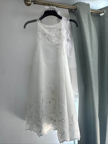 Girls white dress - white,