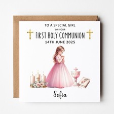 Personalised Communion Card