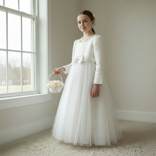 White flower girl - flower, wedding